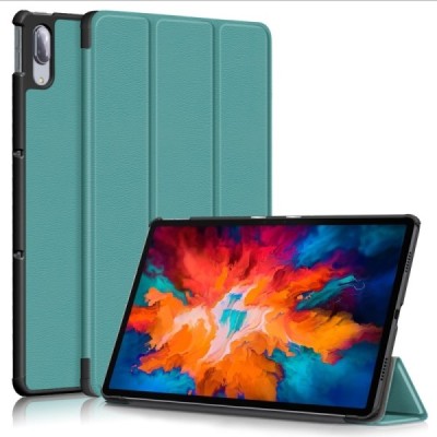 Lenovo Tab P11 Pro 11.5" (J706F) зелёный кожаный чехол-книжка (складной) | Vacins.lv