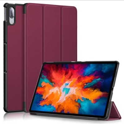 Lenovo Tab P11 Pro 11.5" (J706F) бордовый кожаный чехол-книжка (складной) | Vacins.lv