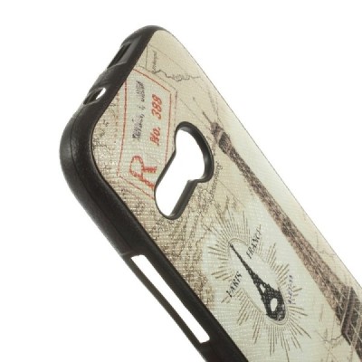 HTC One Mini 2 (HTC One M8 mini) krāsains cieta silikona apvalks - Eifelis / Vacins.lv