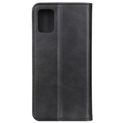 Samsung Galaxy A52 (A526B, A525F) „Split“ чёрный кожаный чехол-книжка | Vacins.lv