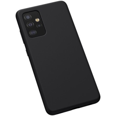 Samsung Galaxy A52 5G (A526B) „Nillkin“ Flex Liquid Silicone melns vāciņš, apvalks | Vacins.lv