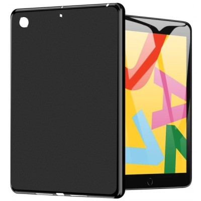 Apple iPad 10.2" (2019) cieta silikona (TPU) melns apvalks | vacins.lv