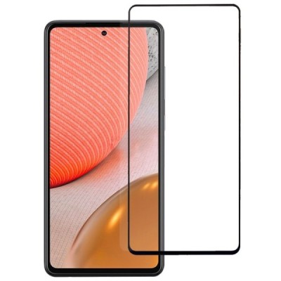 Samsung Galaxy A72 5G (A726B, A725F) „Rurihai“ Tempered Glass melns ekrāna aizsargstikls | Vacins.lv