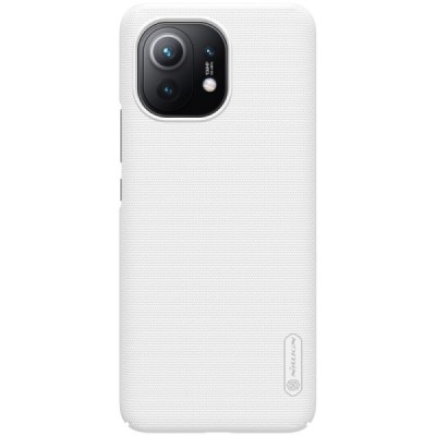 Xiaomi Mi 11 Nillkin Frosted Shield balts plastmasas apvalks | vacins.lv
