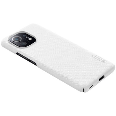 Xiaomi Mi 11 Nillkin Frosted Shield balts plastmasas apvalks | vacins.lv