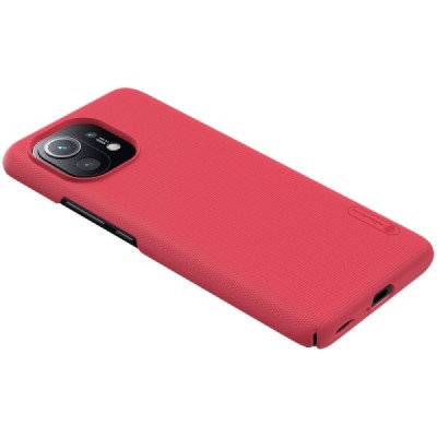 Xiaomi Mi 11 Nillkin Frosted Shield sarkans plastmasas apvalks | vacins.lv