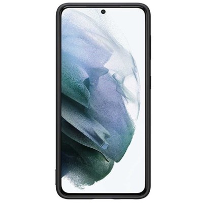 Samsung Galaxy S21 (G991B) „Samsung“ Silicone Cover твердый силиконовый чехол чёрного цвета | Vacins.lv