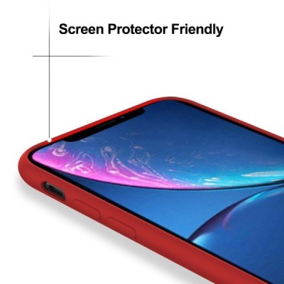 Apple iPhone Xr „X-Level“ Original LSR sarkans cieta silikona apvalks | vacins.lv