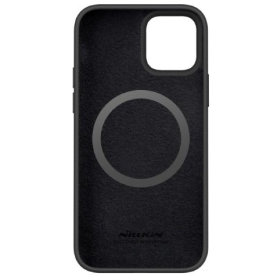 Apple iPhone 12 (12 Pro) „Nillkin“ CamShield MagSafe melns apvalks | vacins.lv