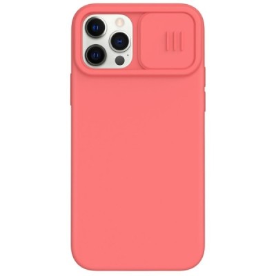 Apple iPhone 12 (12 Pro) „Nillkin“ CamShield MagSafe розовый чехол с защитой камеры | Vacins.lv