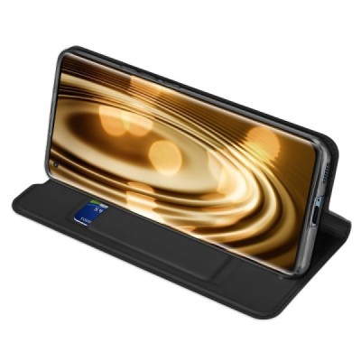 Dux Ducis Skin серии Xiaomi Mi 11 чёрный кожаный чехол-книжка | Vacins.lv