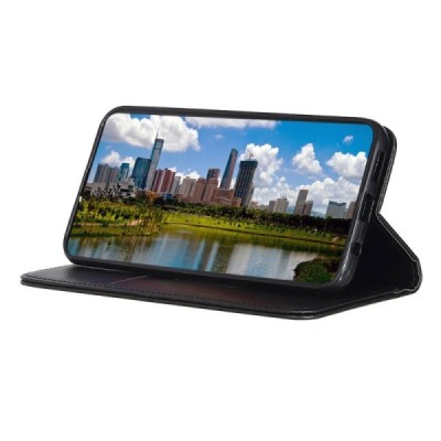 Samsung Galaxy Xcover 5 (G525) чёрный кожаный чехол-книжка | Vacins.lv