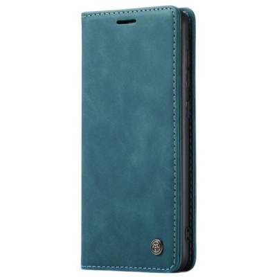 Samsung Galaxy A52 5G (A526B, A525F) CaseMe Retro solīds atvēramais ādas zaļš maciņš - maks | Vacins.lv