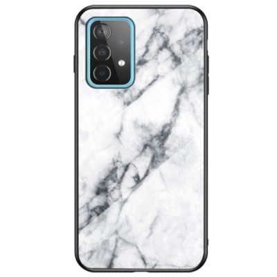 Samsung Galaxy A52 5G (A526B, A525F) „Marble“ cieta silikona (TPU) balts apvalks | vacins.lv