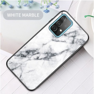 Samsung Galaxy A52 5G (A526B, A525F) „Marble“ cieta silikona (TPU) balts apvalks | vacins.lv