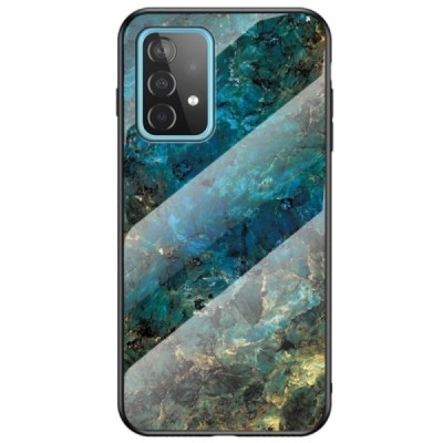 Samsung Galaxy A52 5G (A526B, A525F) „Marble“ cieta silikona (TPU) zils apvalks | vacins.lv