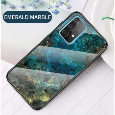 Samsung Galaxy A52 5G (A526B, A525F) „Marble“ cieta silikona (TPU) zils apvalks | vacins.lv