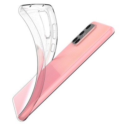 Samsung Galaxy A72 (A726B, A725F) самый тонкий в мире чехол из прозрачного твердого силикона TPU | Vacins.lv