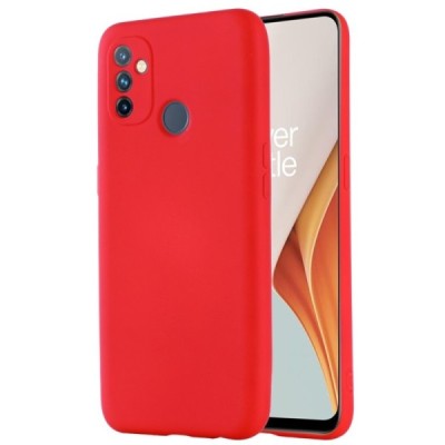 OnePlus Nord N100 Shell (TPU) твердый силиконовый чехол - красный | Vacins.lv