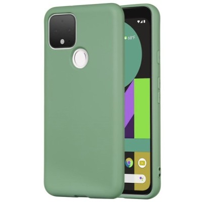 Google Pixel 5 Shell (TPU) твердый силиконовый чехол - зелёный | Vacins.lv