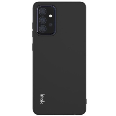 Samsung Galaxy A72 (A726B, A725F) „Imak“ cieta silikona (TPU) melns apvalks | vacins.lv