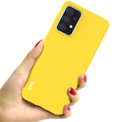 Samsung Galaxy A52 5G (A526B, A525F) „Imak“ твердый силиконовый чехол из TPU жёлтого цвета | Vacins.lv