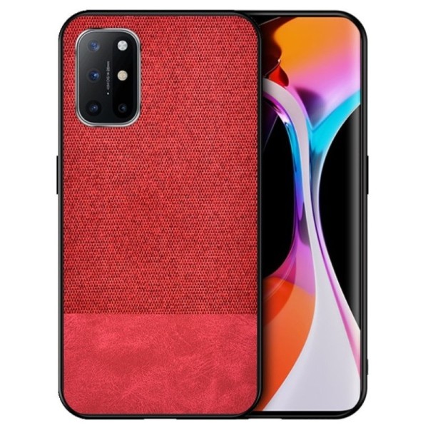 „Bi-Color“ Splicing ādas apvalks - sarkans (Galaxy A52 / A52s)