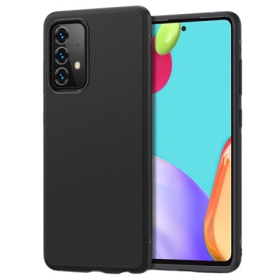 Samsung Galaxy A52 5G (A526B, A525F) jazz cieta silikona (TPU) melns apvalks | vacins.lv