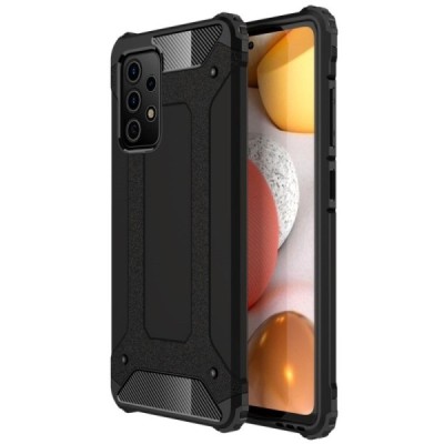 Pastiprinātas aizsardzības melns Samsung Galaxy A52 5G (A526B, A525F) apvalks | Vacins.lv