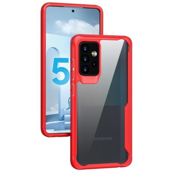 „Fashion“ чехол - прозрачный / красный (Galaxy A52)