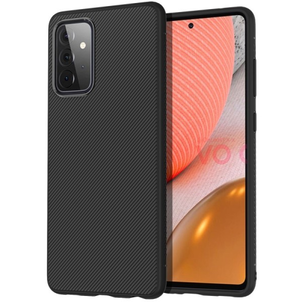 „Jazz“ твердый силиконовый (TPU) чехол - чёрный (Galaxy A72)