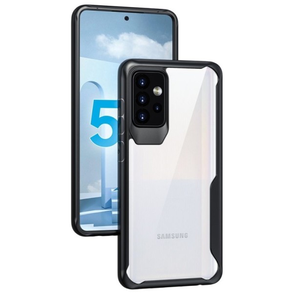 „Fashion“ чехол - прозрачный / чёрный (Galaxy A72)