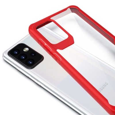 Samsung Galaxy A72 (A726B, A725F) „Fashion“ dzidrs apmales sarkanā krāsā apvalks | Vacins.lv