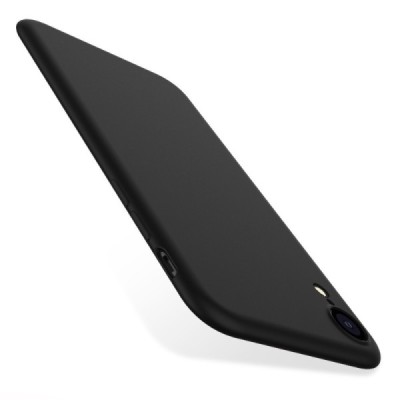 Apple iPhone Xr „X-Level“ Original LSR melns cieta silikona apvalks | vacins.lv