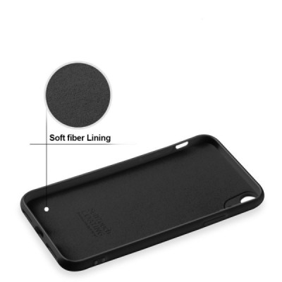 Apple iPhone Xr „X-Level“ Original LSR melns cieta silikona apvalks | vacins.lv