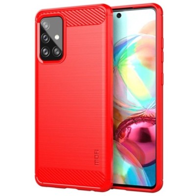 Samsung Galaxy A72 (A726B) „Mofi“ твердый силиконовый чехол (TPU) - красный | Vacins.lv
