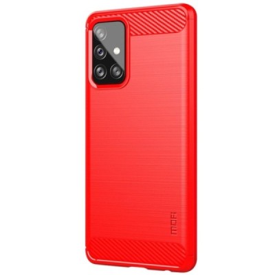 Samsung Galaxy A72 (A726B) „Mofi“ твердый силиконовый чехол (TPU) - красный | Vacins.lv