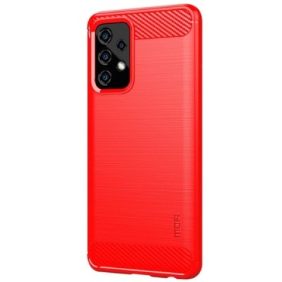 Samsung Galaxy A52 5G (A526B, A525F) „Mofi“ твердый силиконовый чехол (TPU) - красный | Vacins.lv