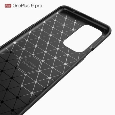 OnePlus 9 Pro Carbon твердый силиконовый чехол (TPU) - черный | Vacins.lv