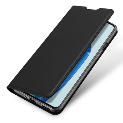 OnePlus 9 Dux Ducis Skin sērijas melns ādas atvērams maciņš | Vacins.lv