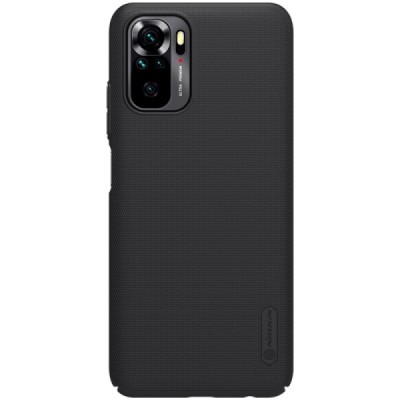 Xiaomi Redmi Note 10 4G (Note 10s, Poco M5s) Nillkin Frosted Shield чёрный пластиковый чехол | Vacins.lv