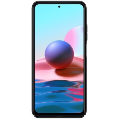 Xiaomi Redmi Note 10 4G (Note 10s, Poco M5s) Nillkin Frosted Shield чёрный пластиковый чехол | Vacins.lv