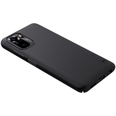 Xiaomi Redmi Note 10 4G (Note 10s, Poco M5s) Nillkin Frosted Shield чёрный пластиковый чехол | Vacins.lv