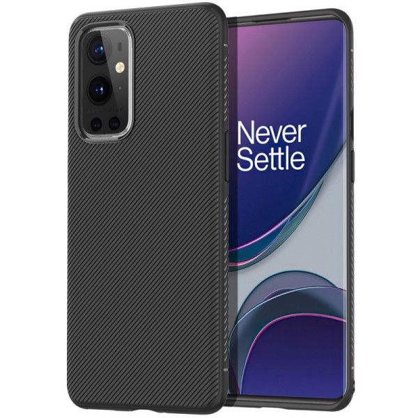 „Jazz“ твердый силиконовый (TPU) чехол - чёрный (OnePlus 9 Pro)