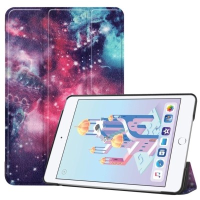 Apple iPad mini 4 (iPad mini 2019) открываемый разноцветный кожаный чехол - книжка | Vacins.lv