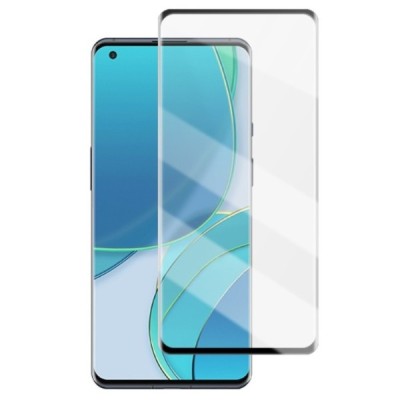 OnePlus 11 (10 Pro, 9 Pro) Mocolo Tempered Glass melns ekrāna aizsargstikls | Vacins.lv