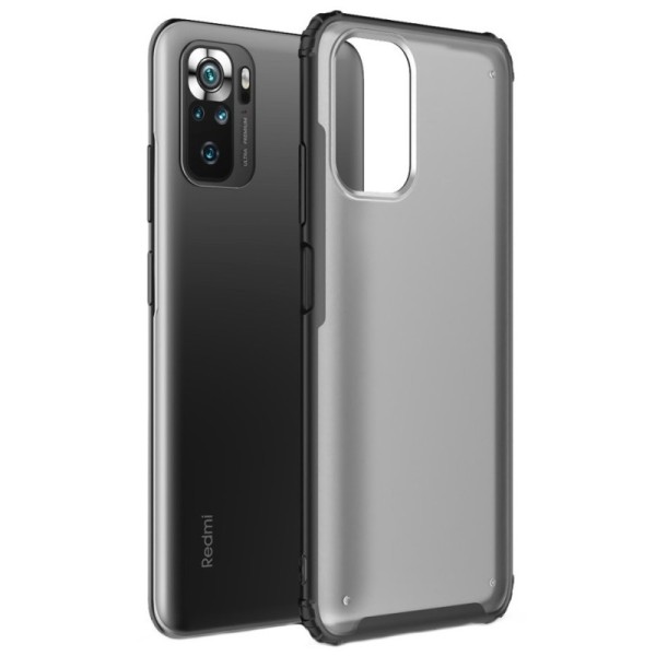 „Armor“ apvalks - matēts apmales melnā krāsā (Redmi Note 10S / Note 10 4G / Poco M5s)