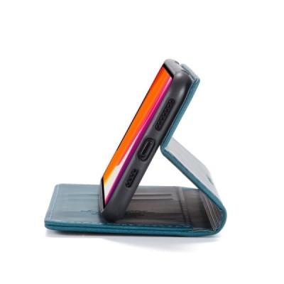 Apple iPhone 11 Pro CaseMe Retro solīds atvēramais ādas zaļš maciņš - maks | Vacins.lv