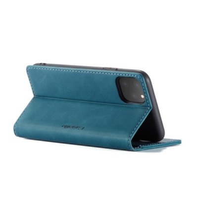 Apple iPhone 11 Pro CaseMe Retro solīds atvēramais ādas zaļš maciņš - maks | Vacins.lv