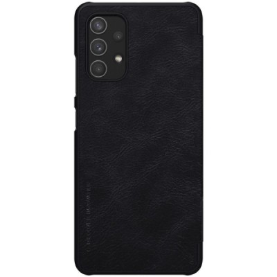 Greznais „Nillkin“ Qin sērijas ādas atvērams melns Samsung Galaxy A32 4G (A325F) | Vacins.lv